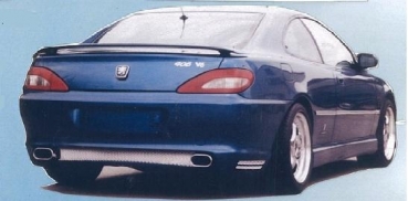 Heck Stoßstange hinten Heckschürze passend für Peugeot 406 Coupe