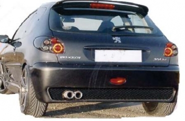 Heck Stoßstange hinten Heckschürze passend für Peugeot 206