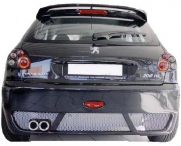 Heck Stoßstange hinten Heckschürze passend für Peugeot 206