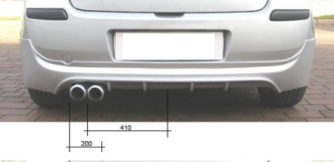 Heckdiffusor Diffusor Ansatz Heckschürzenansatz passend für Renault Clio III 05-09