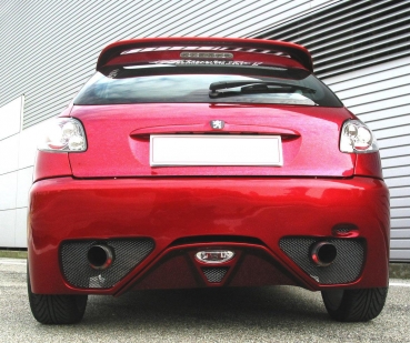 Heck Stoßstange hinten Heckschürze passend für Peugeot 206