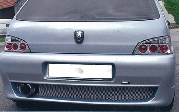 Heck Stoßstange hinten Heckschürze passend für Peugeot 106 II