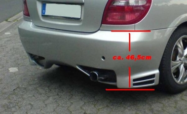 Preview: Heck Stoßstange hinten Heckschürze passend für Nissan Almera N16