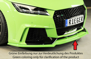 Rieger Frontspoiler Spoiler für Audi TT RS -8/18 MATT SCHWARZ 55176