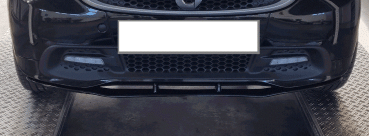 Preview: Frontspoiler passend für Smart fortwo 451 Coupe Cabrio 06/2012-2014 in GLANZ SCHWARZ