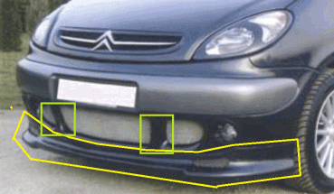 Preview: Frontspoiler passend für Citroen Xsara Picasso