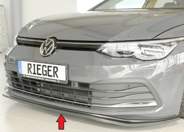 Rieger Frontspoiler Spoiler für VW Golf 8 MATT SCHWARZ 59600