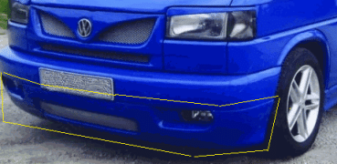 Preview: Frontspoiler passend für VW T4 alter / kurzer Vorderwagen