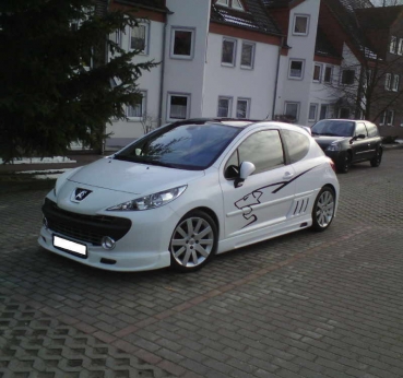 Preview: Frontspoiler passend für Peugeot 207 Phase I