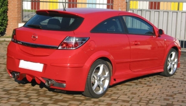 Preview: Heckdiffusor Diffusor Ansatz Heckschürzenansatz passend für Opel Astra H GTC nicht OPC