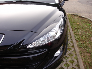 Preview: French Power Scheinwerferblenden Blenden Böser Blick passend für Peugeot RCZ Phase 1 bis Bj. 12/2012