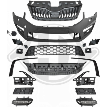 Front Stoßstange vorne passend für Skoda Octavia 17-20 7832450 mit ABE