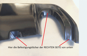 Heckdiffusor Diffusor Ansatz Duplex passend für Alfa Giulietta