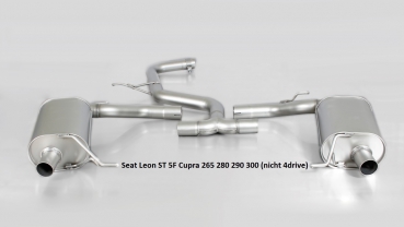 REMUS Abgasanlage AxleBack für Seat Leon ST 5F Cupra 265/280/290/300 incl. Endrohre