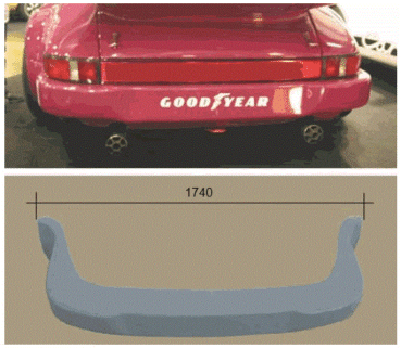 Heck Stoßstange hinten Heckschürze passend für Porsche 911 auch Carrera 3.0 RS