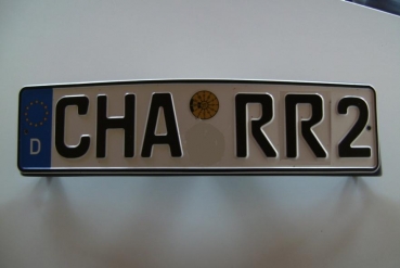 Preview: Halter Nummernschild Kennzeichen passend für Porsche 996 Serie I+II 46x12cm für 46iger Kennzeichen