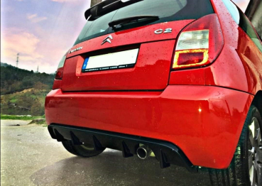Heckdiffusor Diffusor Ansatz passend für Citroen C2 B-Ware 2.Wahl