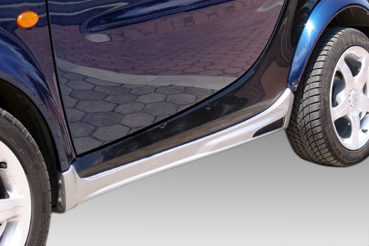 Seitenschweller passend für Smart fortwo 450 Coupe 2003-02/2007 in GLANZ SCHWARZ