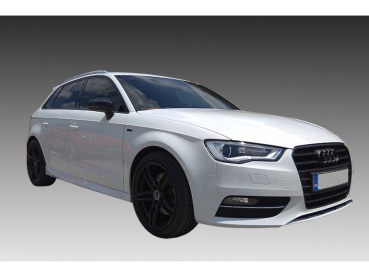 Preview: Seitenschweller passend für Audi A3 Sportback 8V 13-20 in GLANZ SCHWARZ