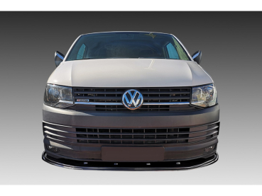 Preview: Frontspoiler passend für VW Bus T6 in GLANZ SCHWARZ