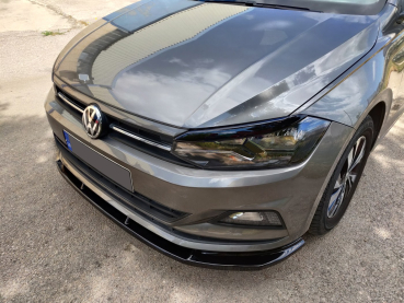 Frontspoiler passend für VW Polo 2017- in GLANZ SCHWARZ
