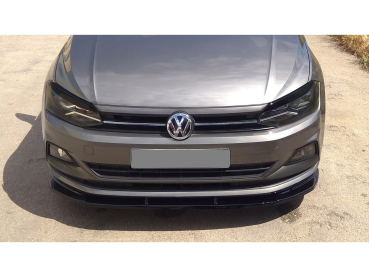 Preview: Frontspoiler passend für VW Polo 2017- in GLANZ SCHWARZ