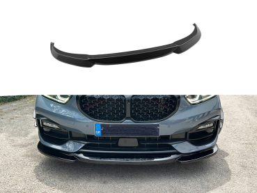 Frontspoiler passend für BMW 1er F40 19-24 in GLANZ SCHWARZ