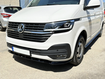 Preview: Frontspoiler passend für VW Bus T6.1 in GLANZ SCHWARZ