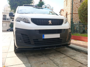 Preview: Frontspoiler passend für Peugeot Expert III, Traveller, Fiat Scudo Ulysse, Citroen Jumpy III, SpaceTourer, Opel Vivaro C, Zafira Life in GLANZ SCHWARZ