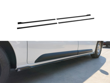 Seitenschweller passend für Peugeot Expert III, Traveller, Fiat Scudo, Citroen Jumpy III, SpaceTourer, Opel Vivaro C, Zafira Life, Toyota ProAce in GLANZ SCHWARZ L2 und L3