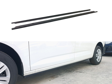 Seitenschweller passend für VW Caddy Maxi 2021- Ford Transit Connect L2 2024- in GLANZ SCHWARZ