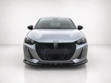 Frontspoiler passend für Peugeot 208 2019- (auch für Facelift ab 2023) in GLANZ SCHWARZ