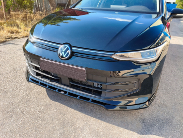 Frontspoiler passend für VW Golf 8 in GLANZ SCHWARZ 2024-