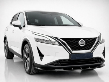 Frontspoiler passend für Nissan Qashqai J12 21-24 in GLANZ SCHWARZ