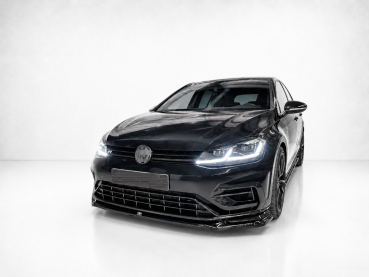 Preview: Frontspoiler passend für VW Golf 7 R R-Line 2016-2020 in GLANZ SCHWARZ