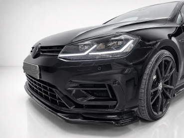 Preview: Frontspoiler passend für VW Golf 7 R R-Line 2016-2020 in GLANZ SCHWARZ