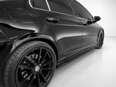 Preview: Seitenschweller passend für VW Golf 7 R R-Line 2016-2020 in GLANZ SCHWARZ