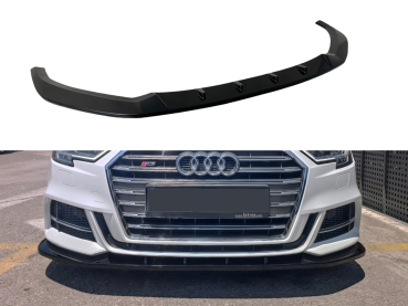 Frontspoiler passend für Audi A3 S-Line S3 Sportback 8V 16-19 in GLANZ SCHWARZ