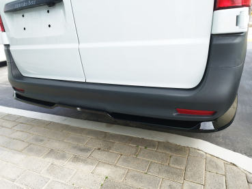 Preview: Heckdiffusor passend für Mercedes Vito W447 langer Radstand 24- in GLANZ SCHWARZ