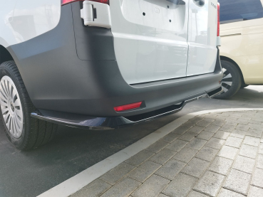 Preview: Heckdiffusor passend für Mercedes Vito W447 langer Radstand 24- in GLANZ SCHWARZ