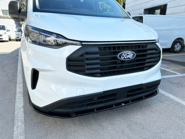 Preview: Frontspoiler passend für Ford Transit Custom 10/2023- in GLANZ SCHWARZ