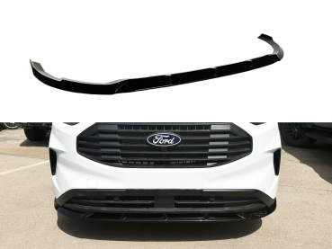 Frontspoiler passend für Ford Transit Custom 10/2023- in GLANZ SCHWARZ