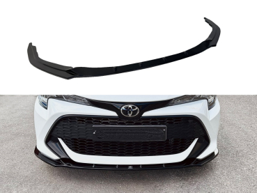 Frontspoiler passend für Toyota Corolla 2018- in GLANZ SCHWARZ