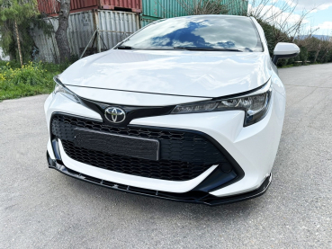 Preview: Frontspoiler passend für Toyota Corolla 2018- in GLANZ SCHWARZ