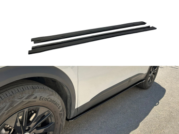 Seitenschweller passend für Peugeot 2008 2019- in GLANZ SCHWARZ