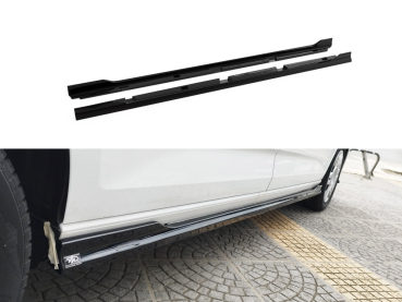 Seitenschweller passend für VW Caddy Maxi 2021- Ford Transit Connect L2 2024- in GLANZ SCHWARZ