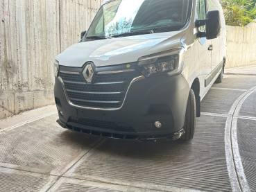 Preview: Frontspoiler passend für Renault Master 2019-2024 in GLANZ SCHWARZ