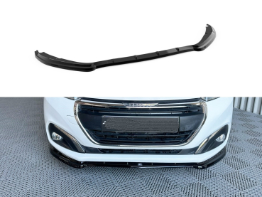 Frontspoiler passend für Peugeot 208 2015-2019 in GLANZ SCHWARZ