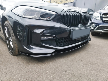 Preview: Frontspoiler passend für BMW 1er F40 M-Paket 19-24 in GLANZ SCHWARZ