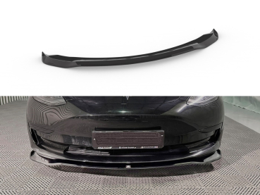 Frontspoiler passend für Tesla Model 3 2017-2023 in GLANZ SCHWARZ